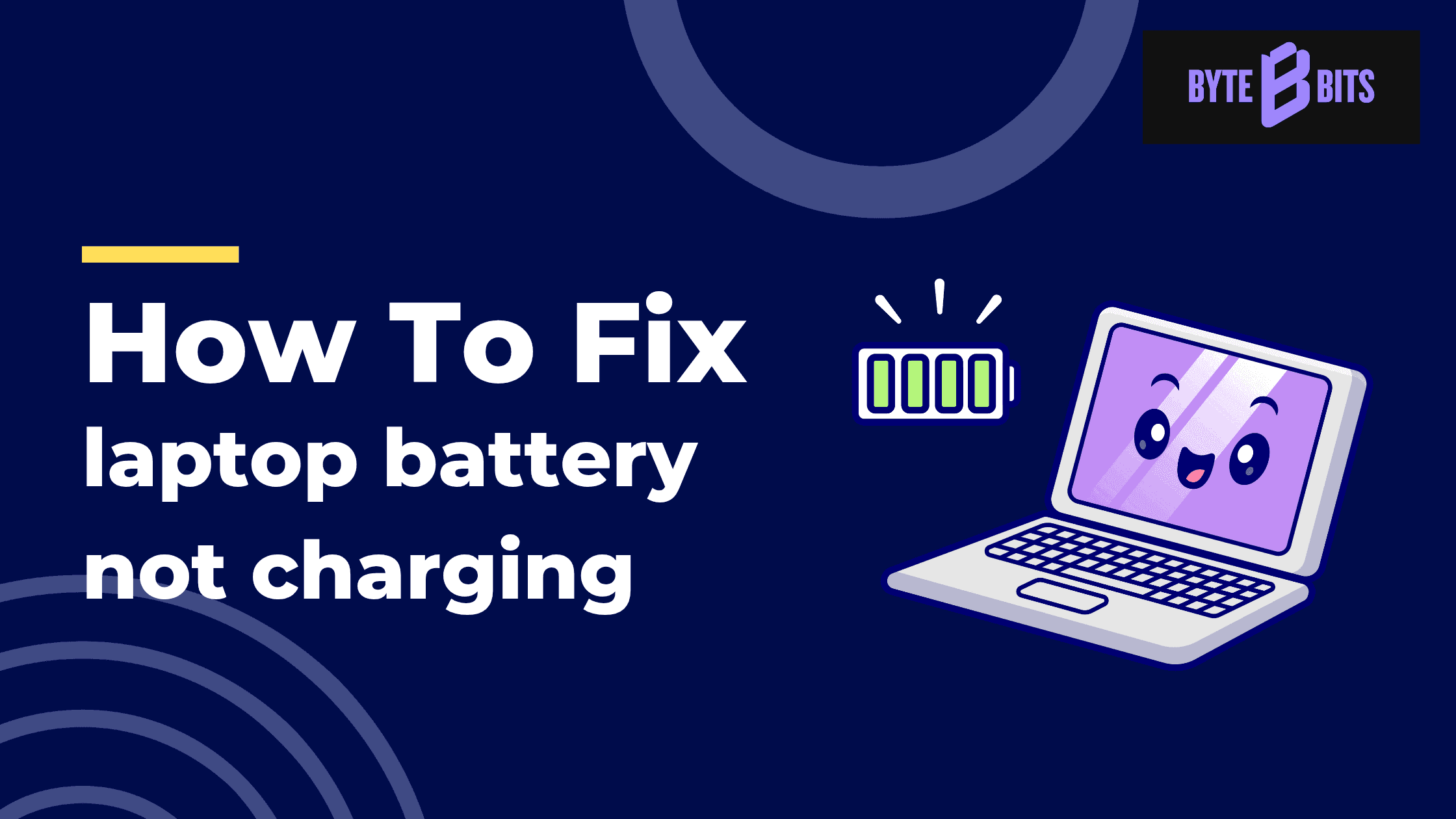 how to fix laptop battery not charging